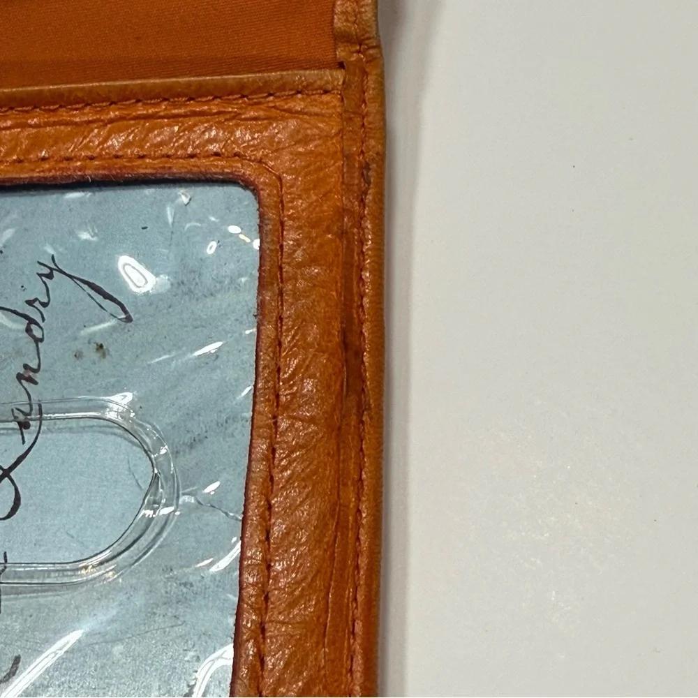 Kate‎ Landry Orange Leather Wallet